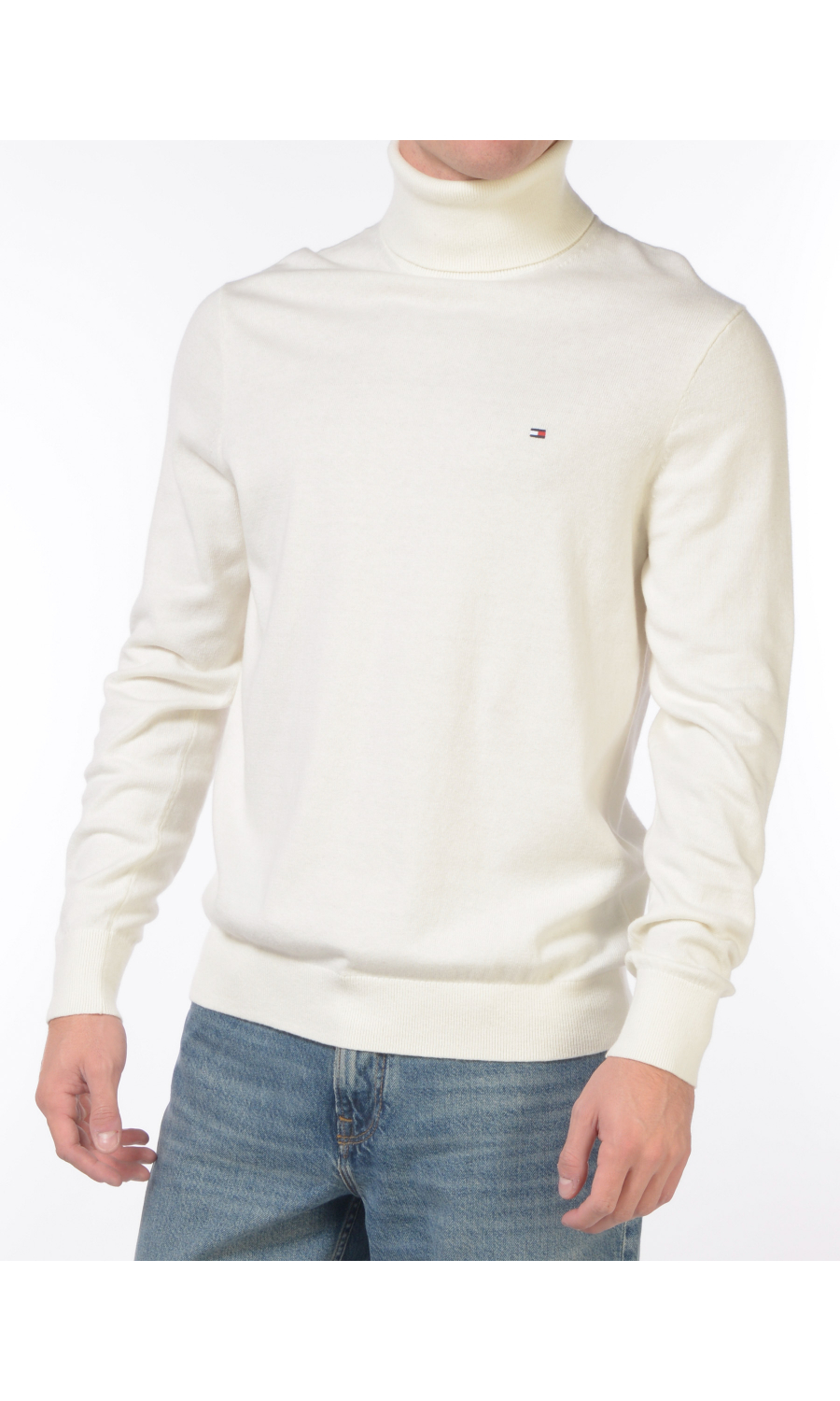 maglia da uomo Tommy Hilfiger dolcevita con logo
