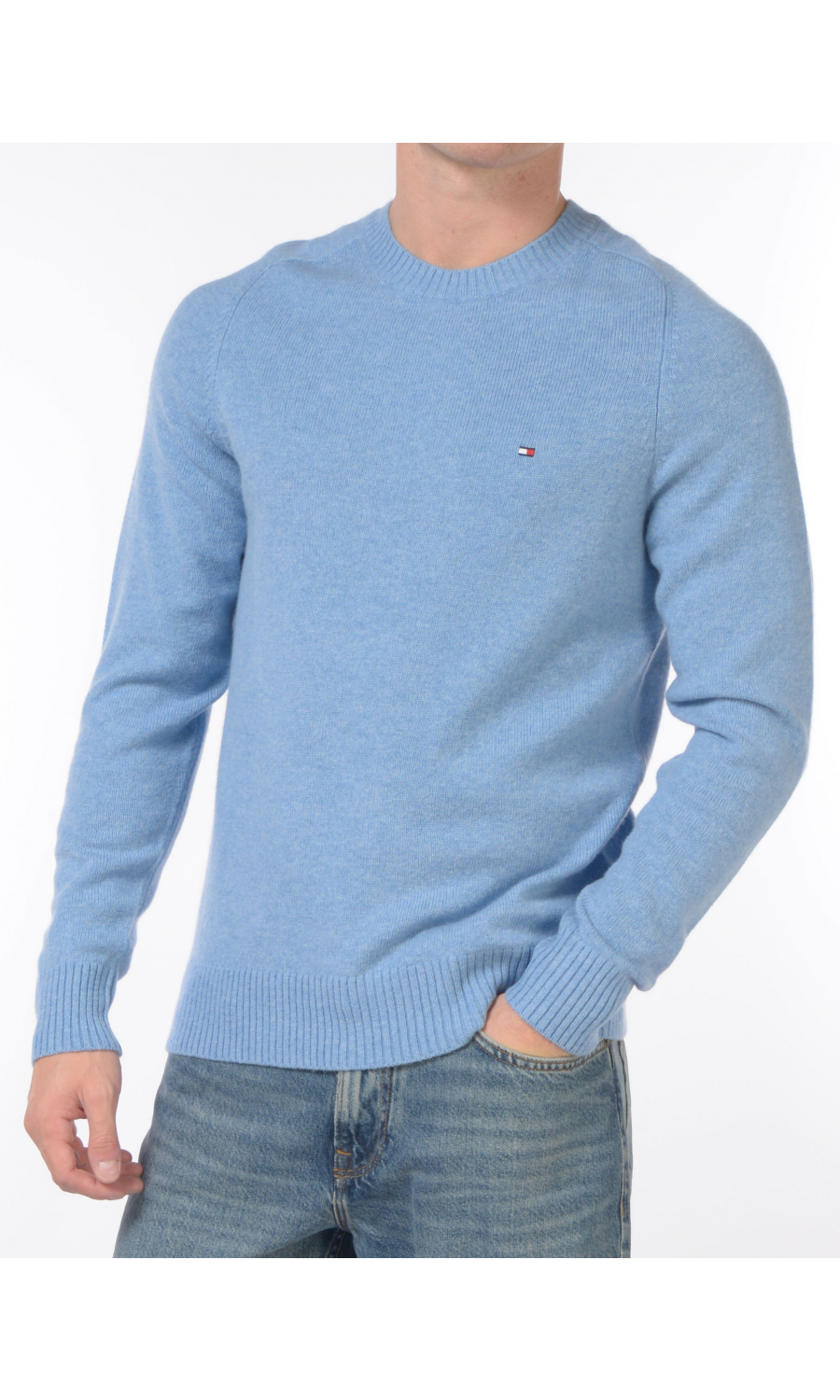 maglia da uomo Tommy Hilfiger girocollo con logo