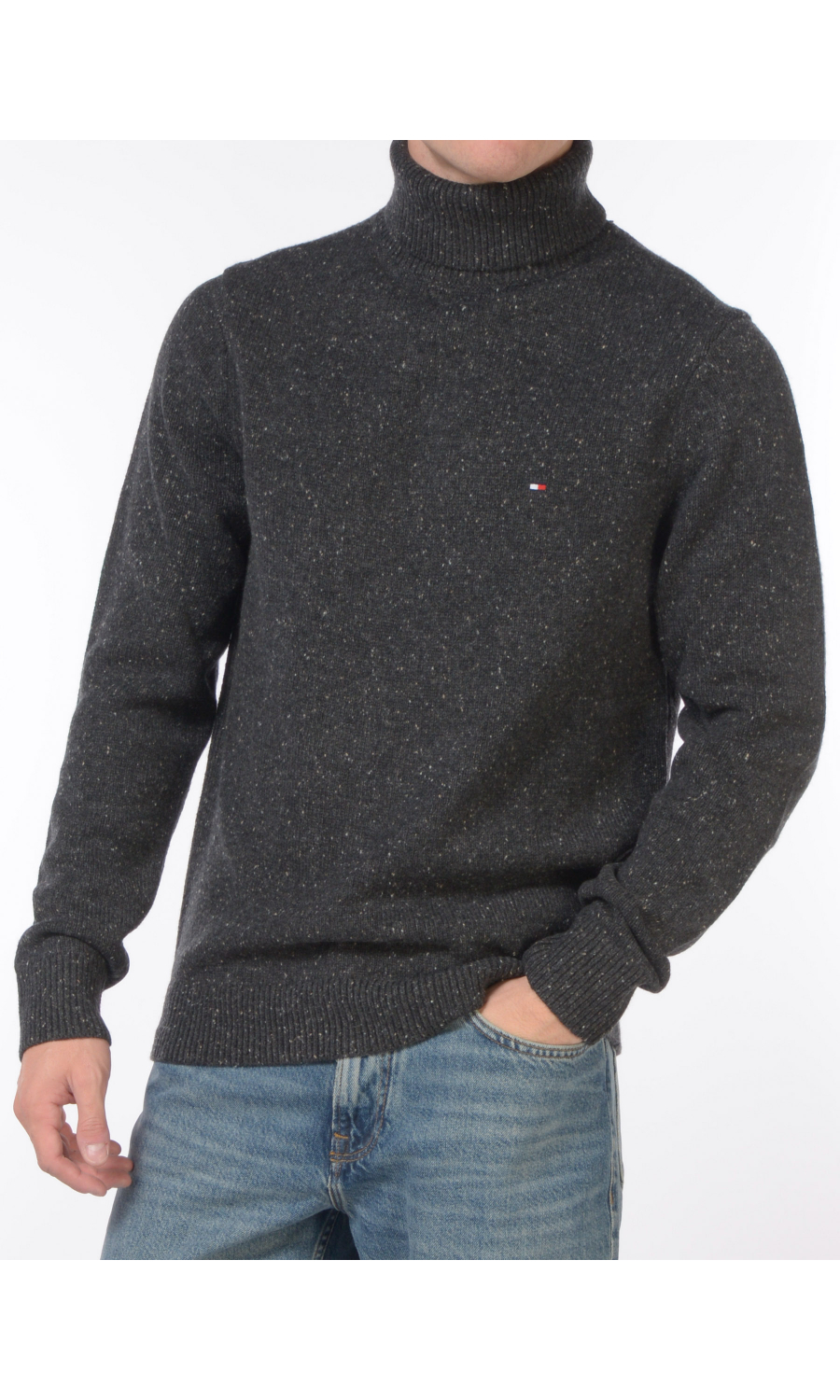 maglia da uomo Tommy Hilfiger dolcevita melange