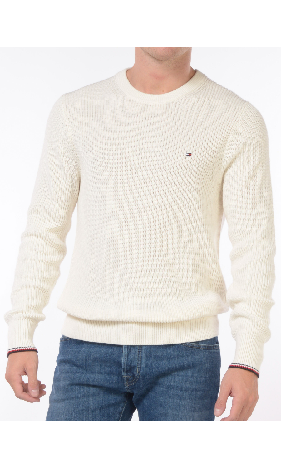 maglia da uomo Tommy Hilfiger lavorata con logo