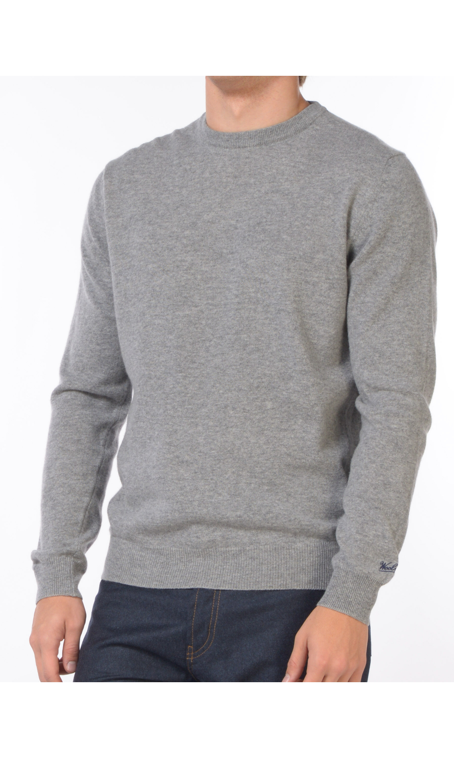 maglia da uomo Woolrich girocollo con logo