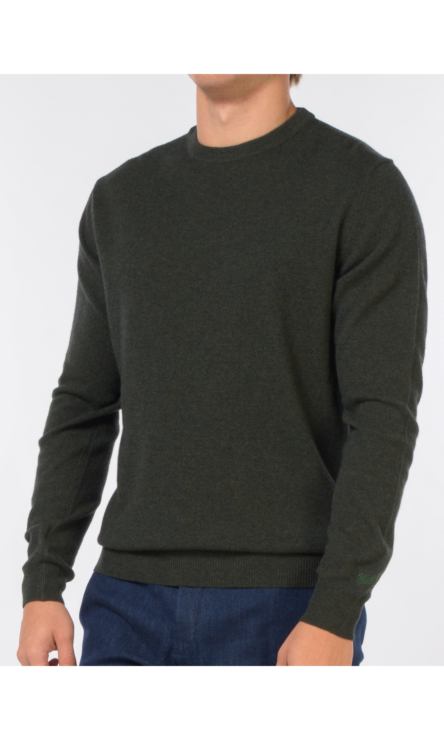 maglia da uomo Woolrich girocollo con logo