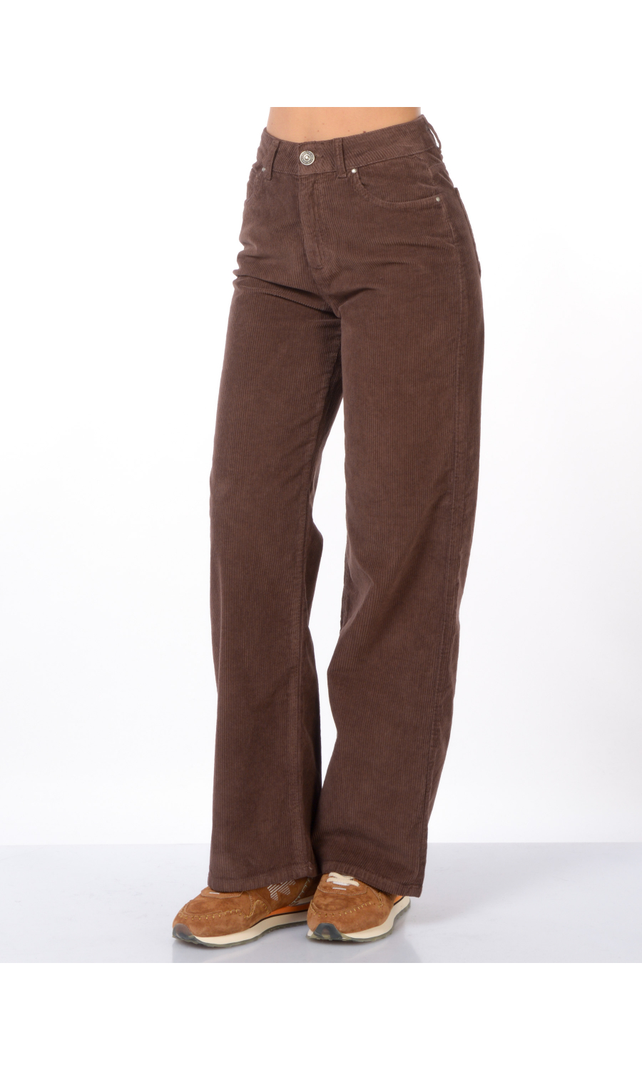 pantalone da donna God Save Denim ampio in velluto