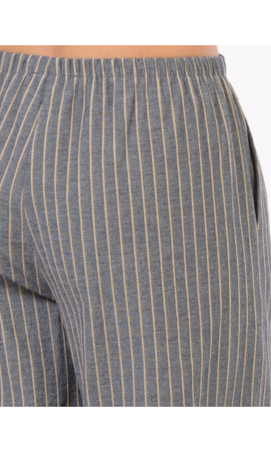 pantalone da donna Jurere ampio a righe effetto jacquard