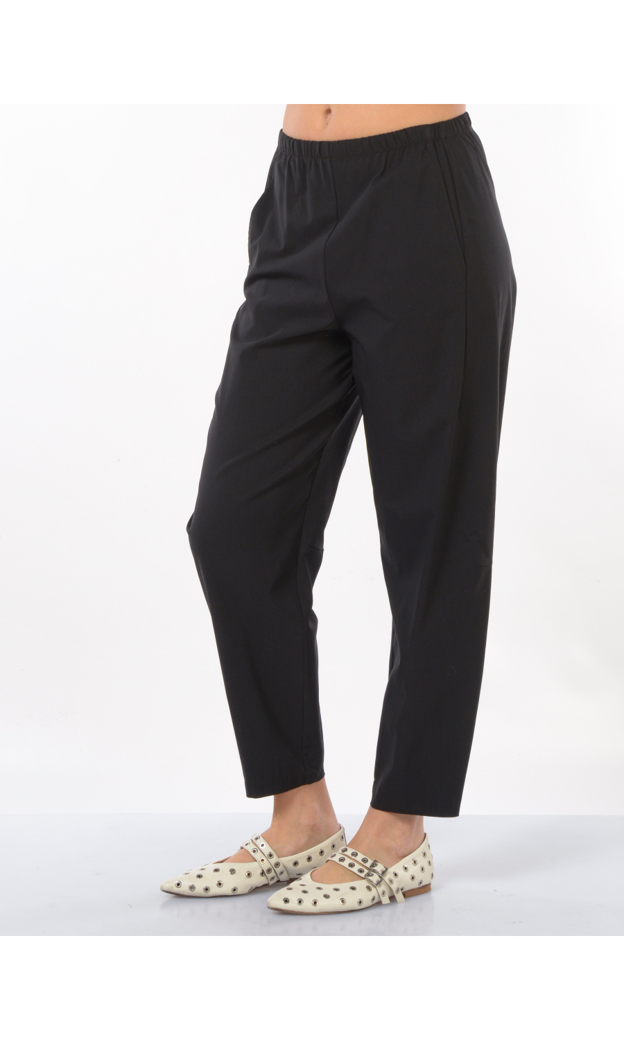 pantalone da donna Jurere linea carrot con elastico