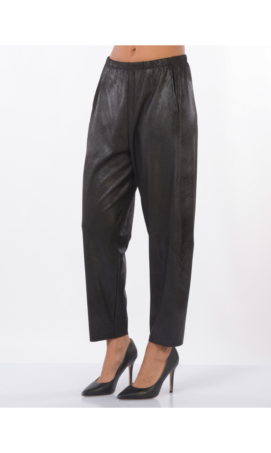 pantalone da donna Jurere effetto camoscio con elastico