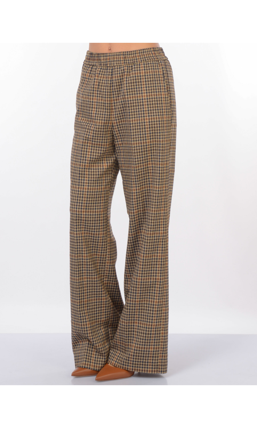 pantalone da donna Liu Jo a quadri con elastico