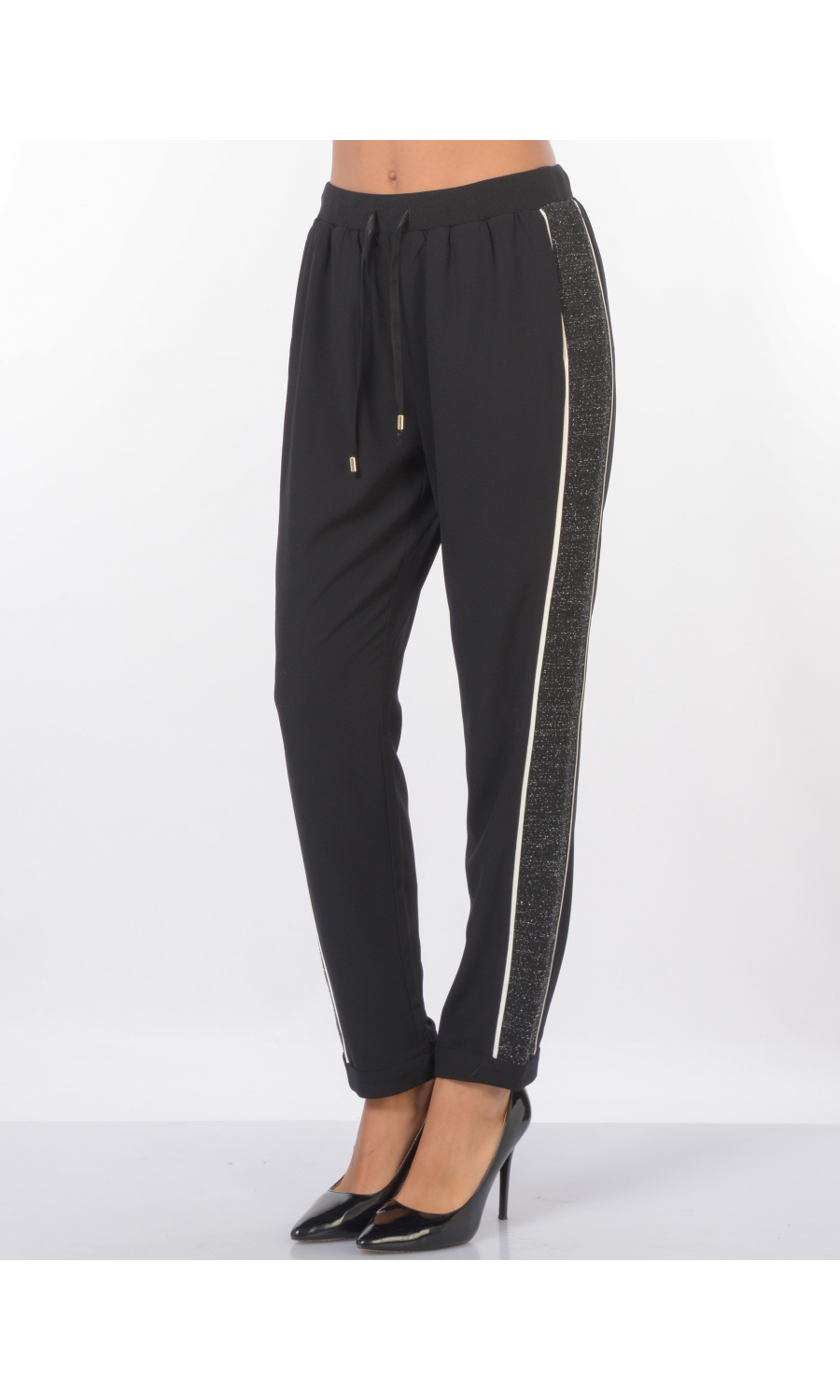 pantalone da donna Liu Jo bitessuto con profili