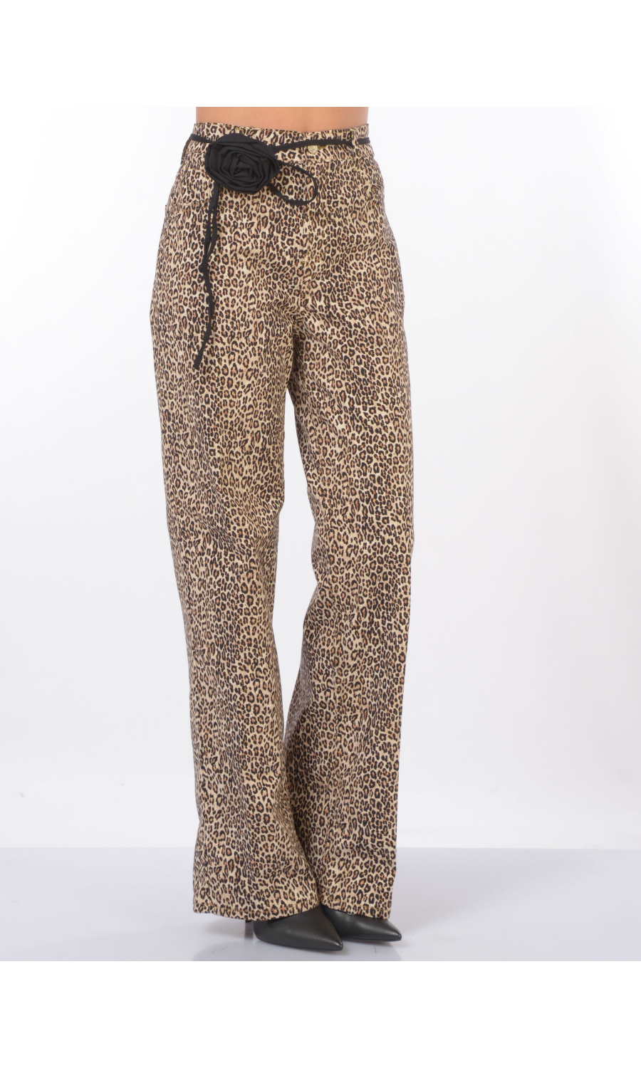 pantalone da donna Liu Jo animalier con cintura