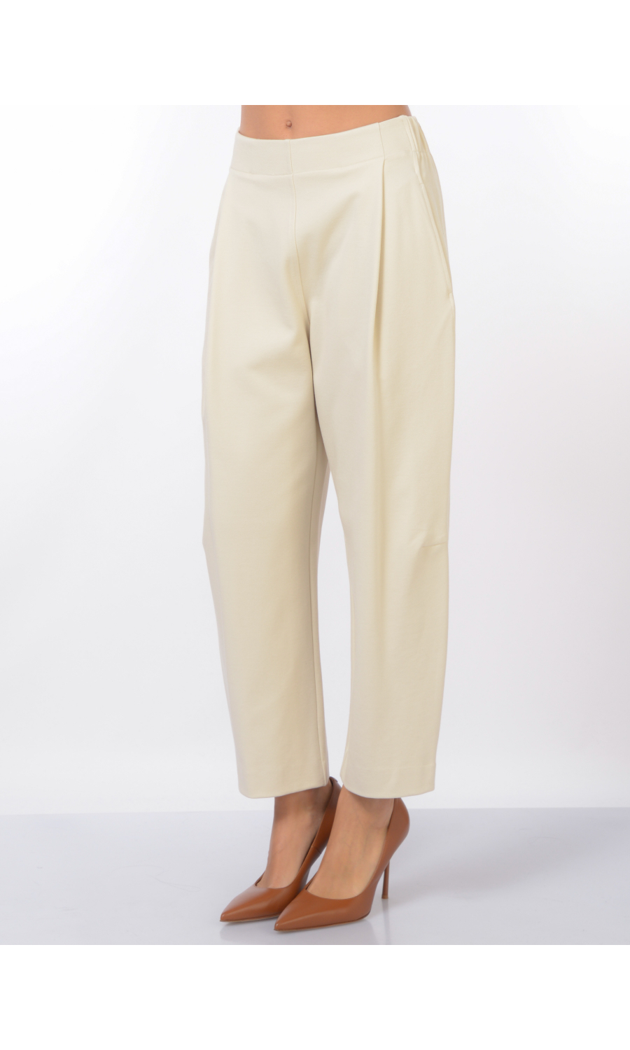 pantalone da donna Meimeij ampio con pinces