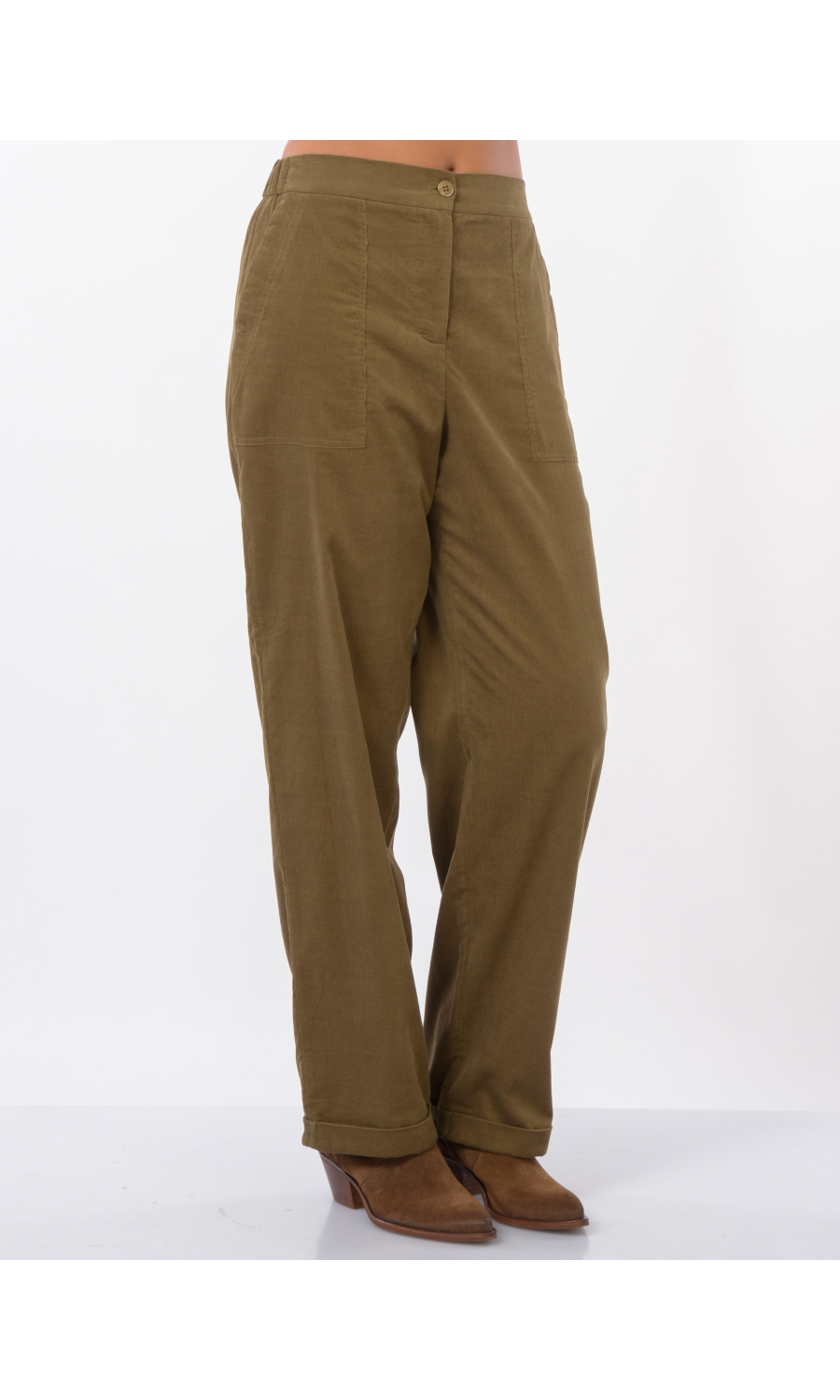 pantalone da donna Nenette chino in velluto