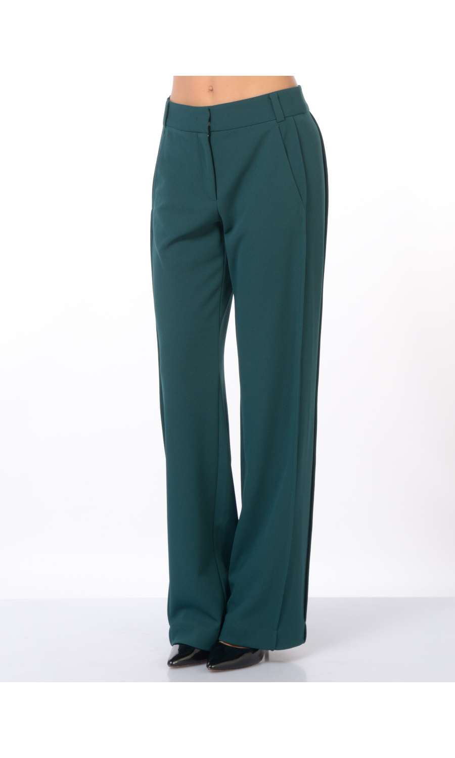 pantalone da donna Patrizia Pepe ampio con nervature