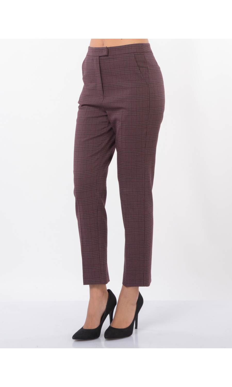 pantalone da donna Patrizia Pepe a fantasia check a sigaretta