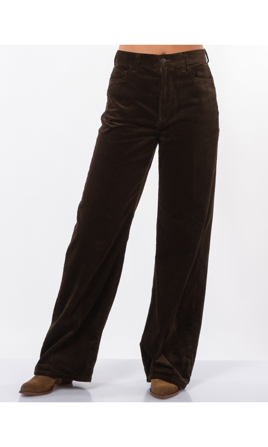pantalone da donna Ralph Lauren ampio con velluto