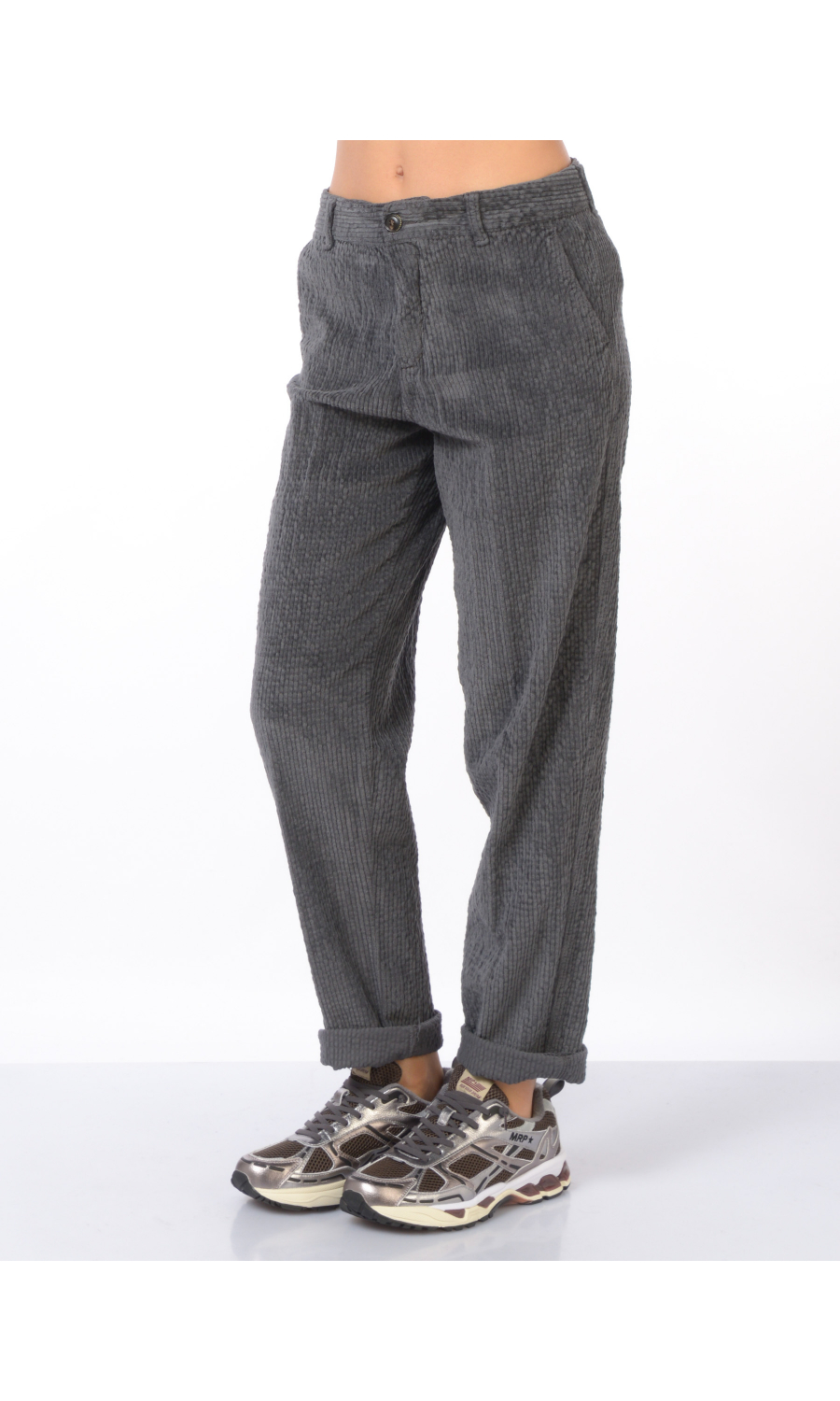 pantalone da donna White Sand tasca america in velluto