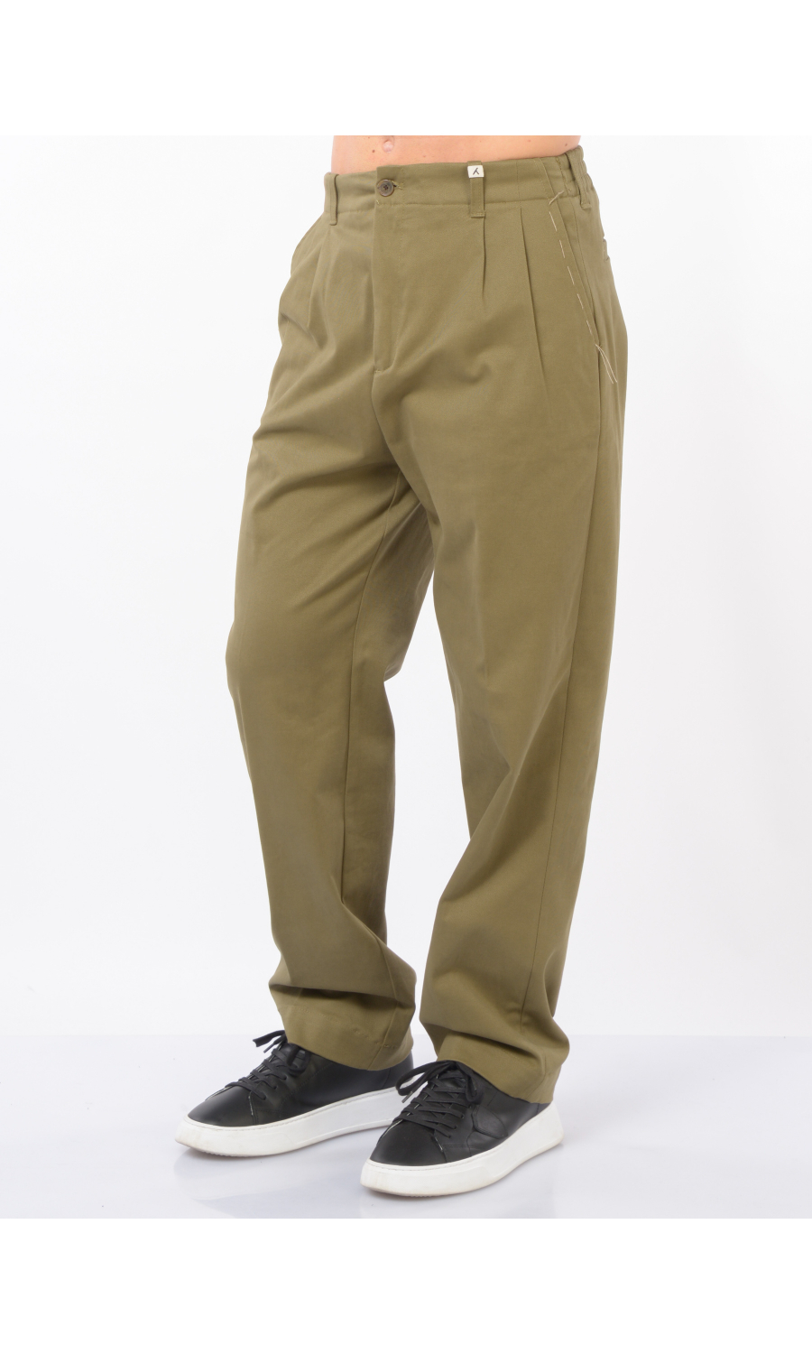 pantalone da uomo Myths doppia pinces con elastico