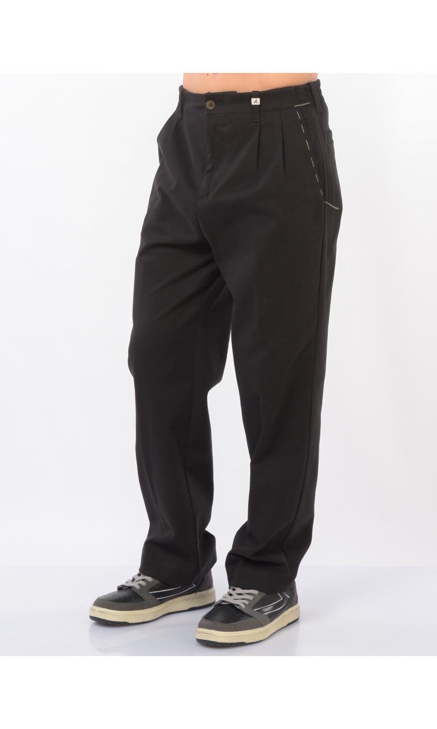 pantalone da uomo Myths doppia pinces con elastico