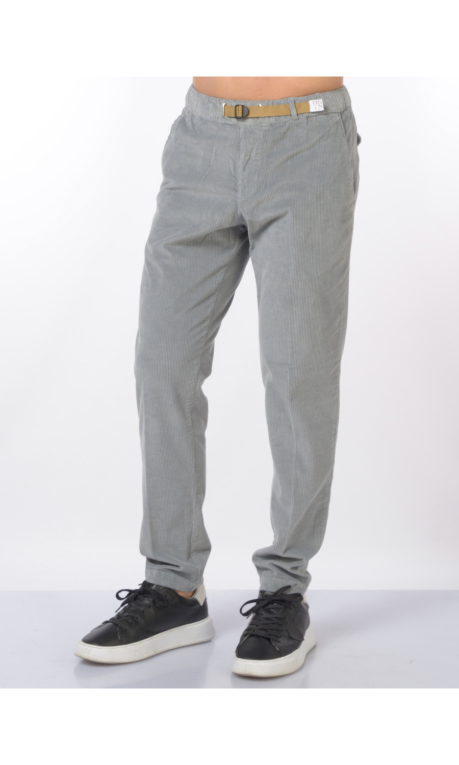 pantalone da uomo White Sand in velluto con coulisse
