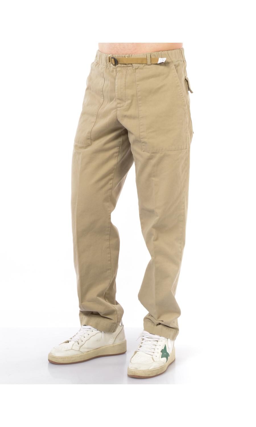 pantalone da uomo White Sand cargo con elastico e coulisse