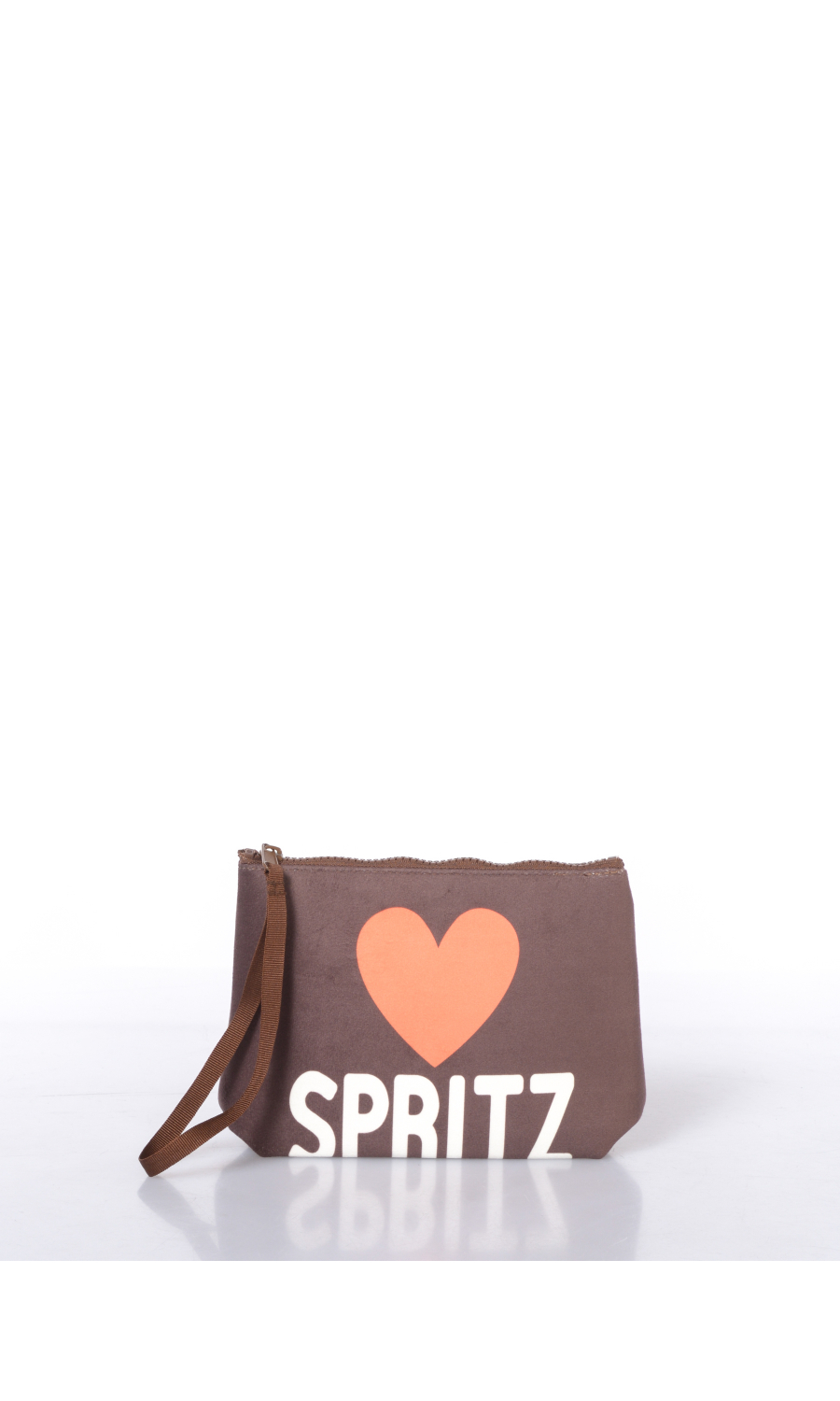 pochette da donna Mc2 Saint Barth effetto velluto con stampa Spritz