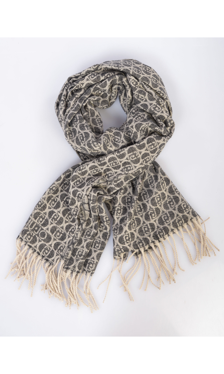 sciarpa da donna Liu Jo con monogram e frange
