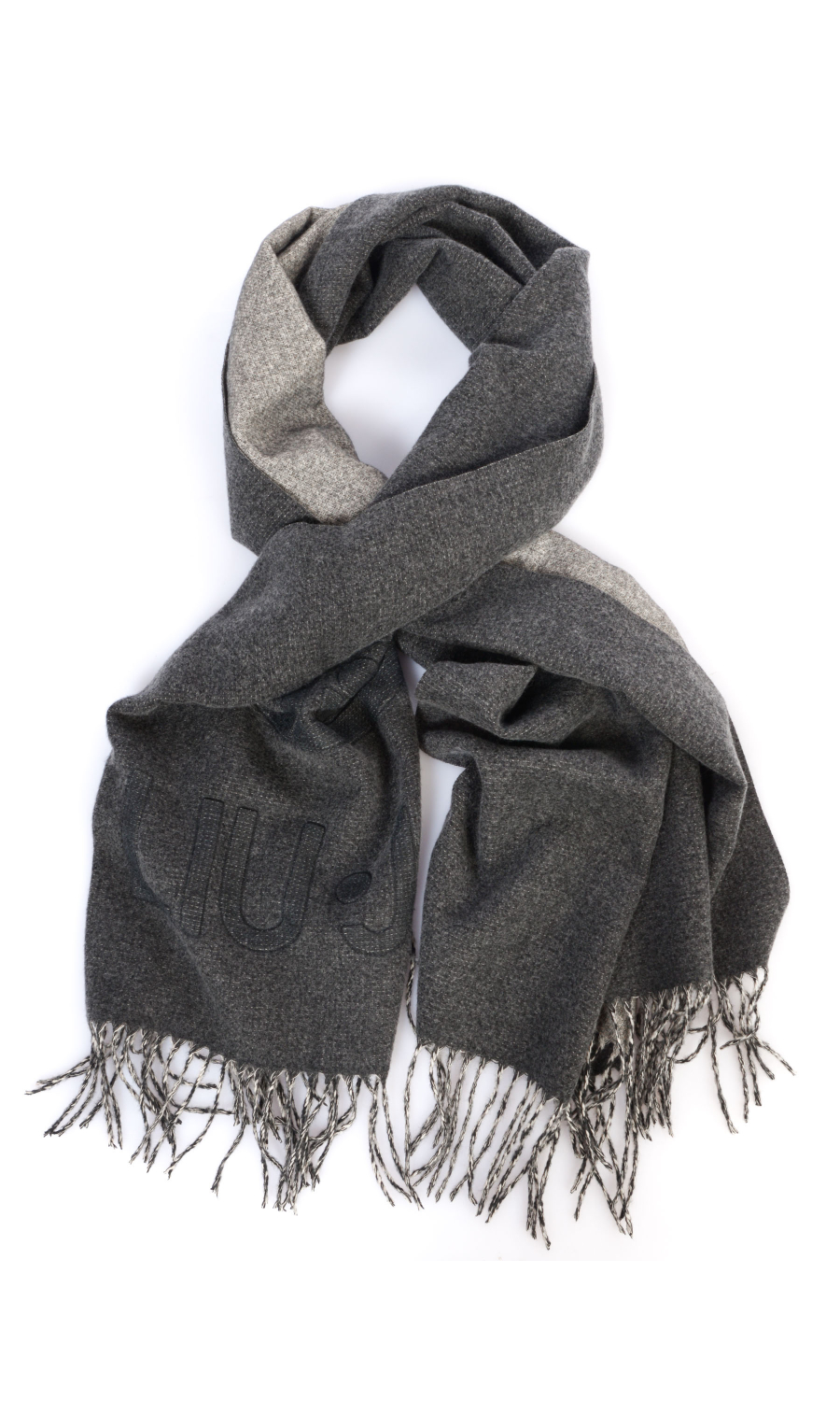 sciarpa da donna Liu Jo con maxi logo e frange