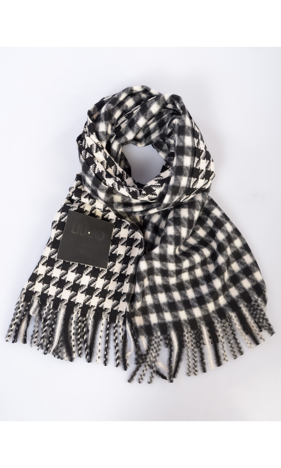 sciarpa da donna Liu Jo pied de poul con patta logata