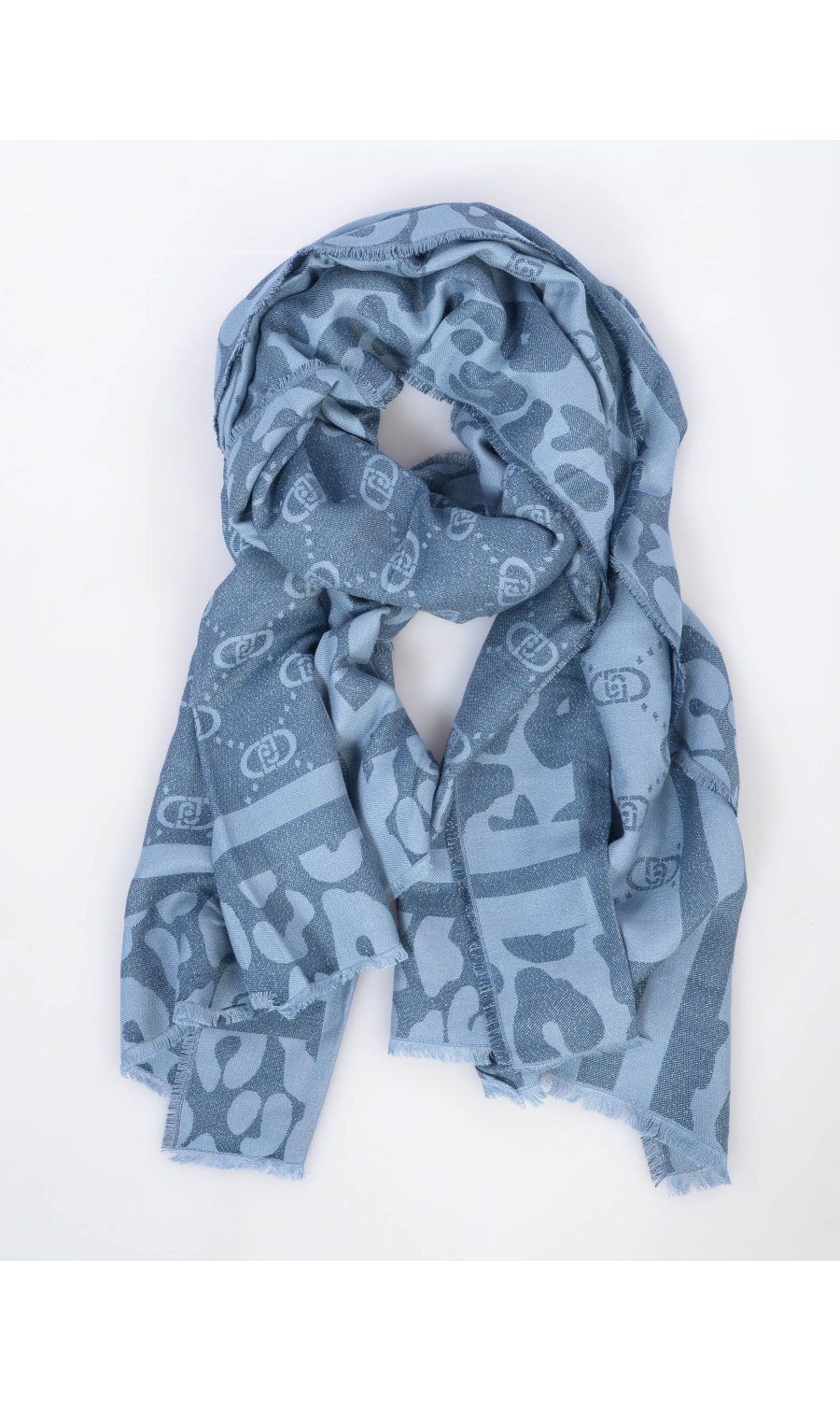 stola da donna Liu Jo a fantasia animalier e monogram con lurex