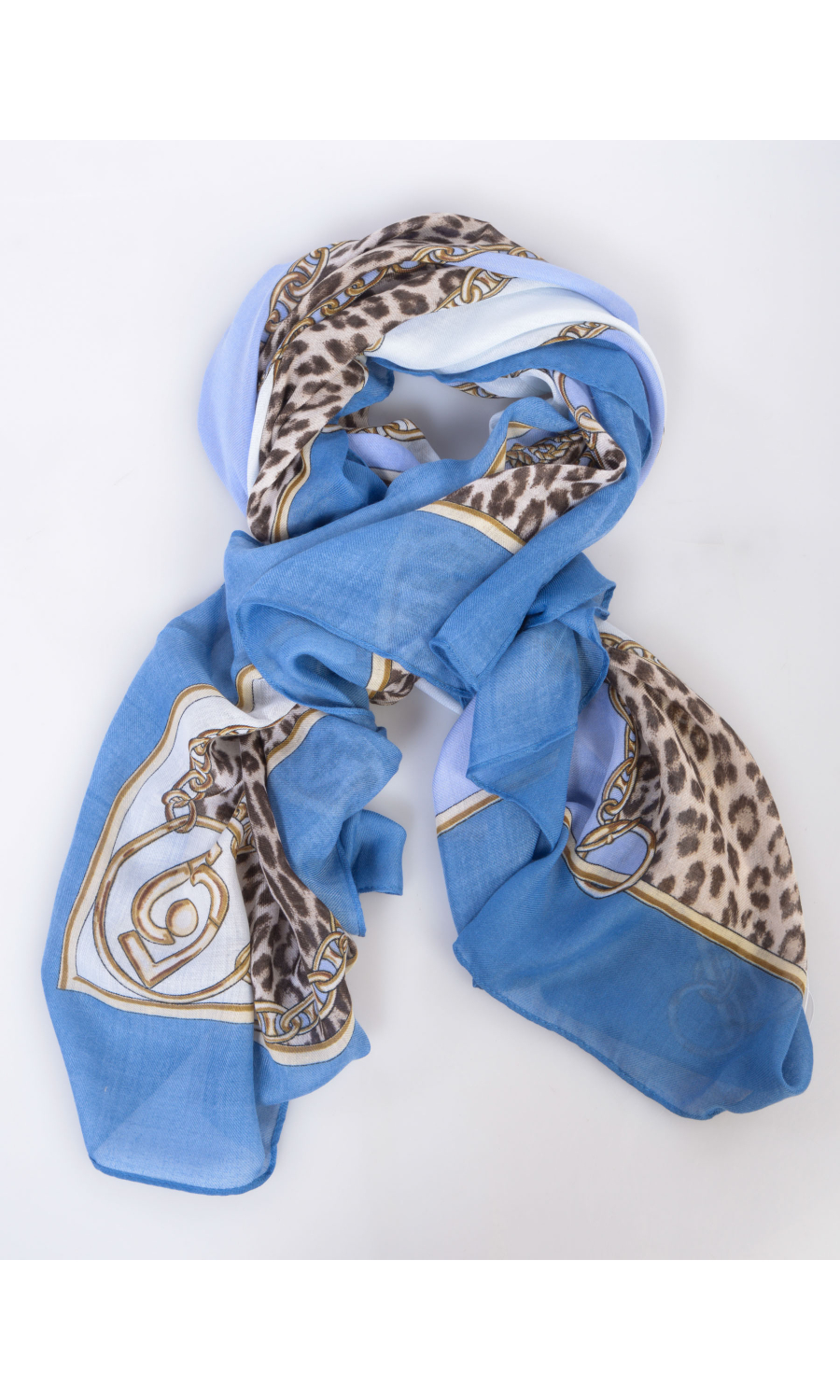 stola da donna Liu Jo con stampa animalier e di catena con logo