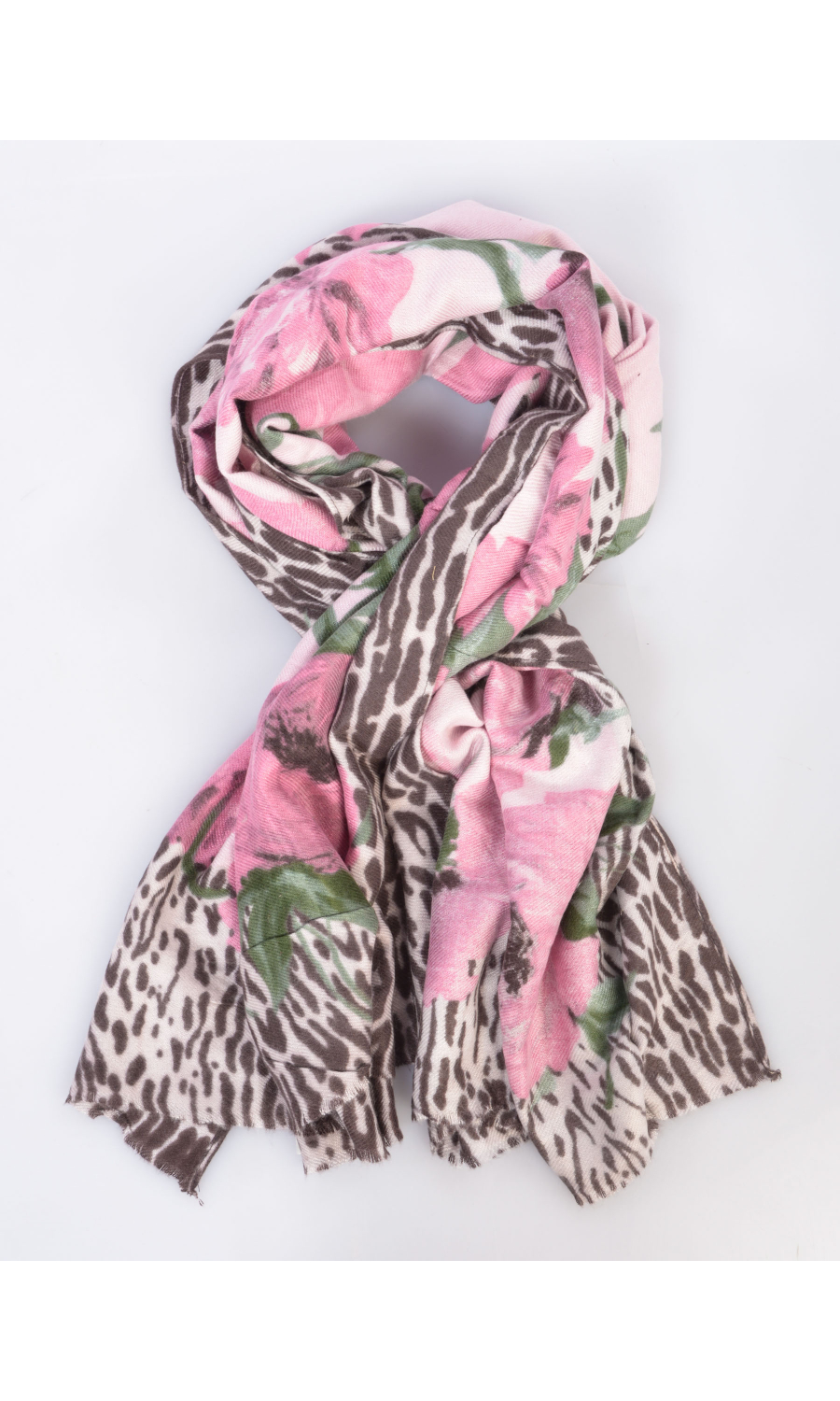 stola da donna Liu Jo in viscosa con stampa animalier e floreale