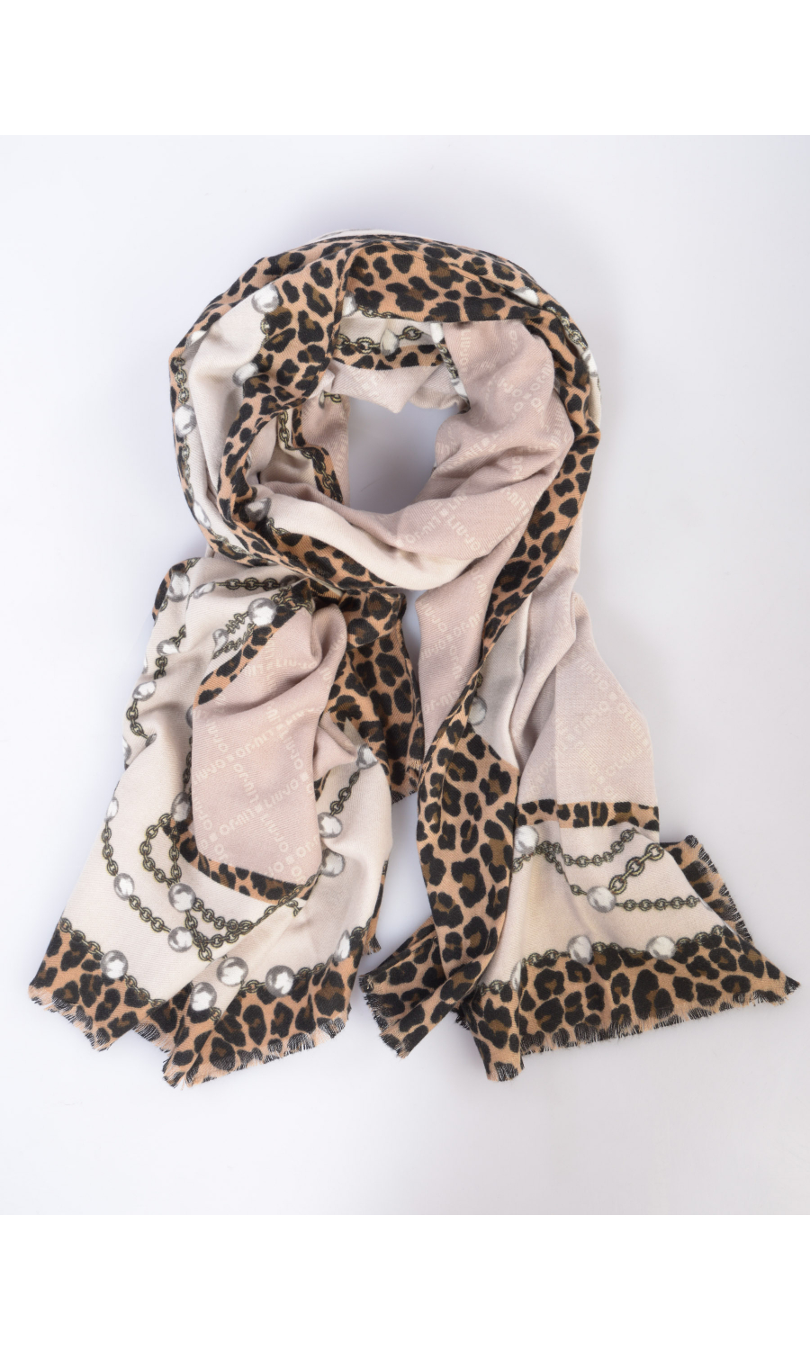 stola da donna Liu Jo con stampa animalier e loghi