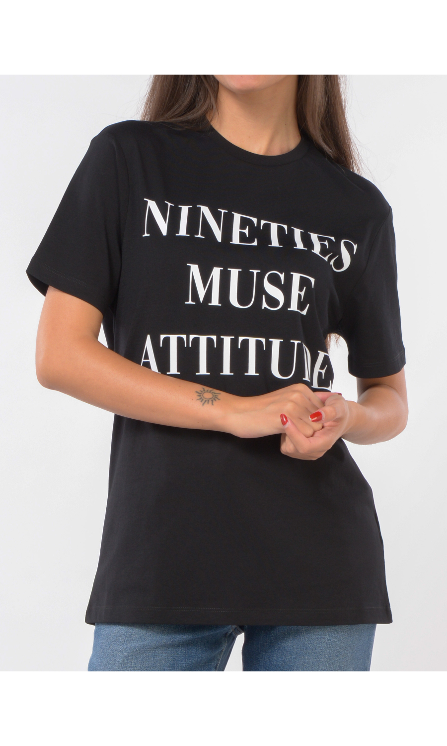 t Shirt da donna Elisabetta Franchi a girocollo con scritta