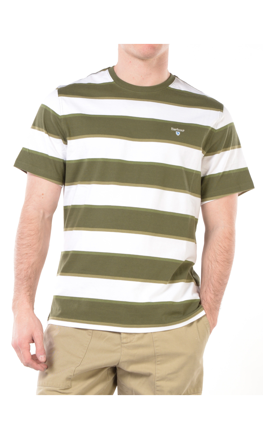 t Shirt da uomo Barbour a righe con logo