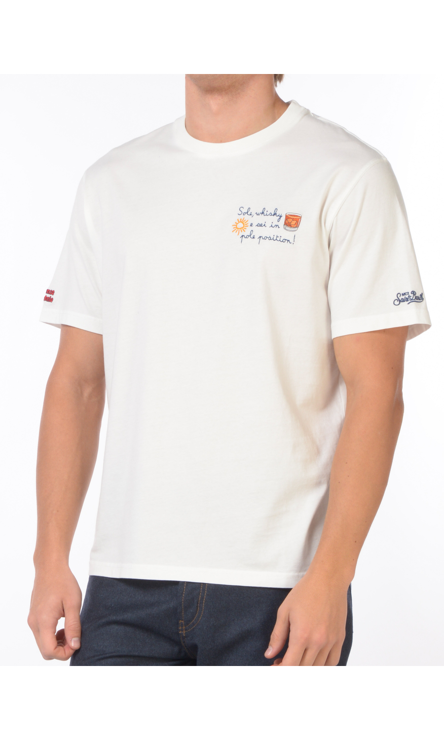 t Shirt da uomo Mc2 Saint Barth sole whisky