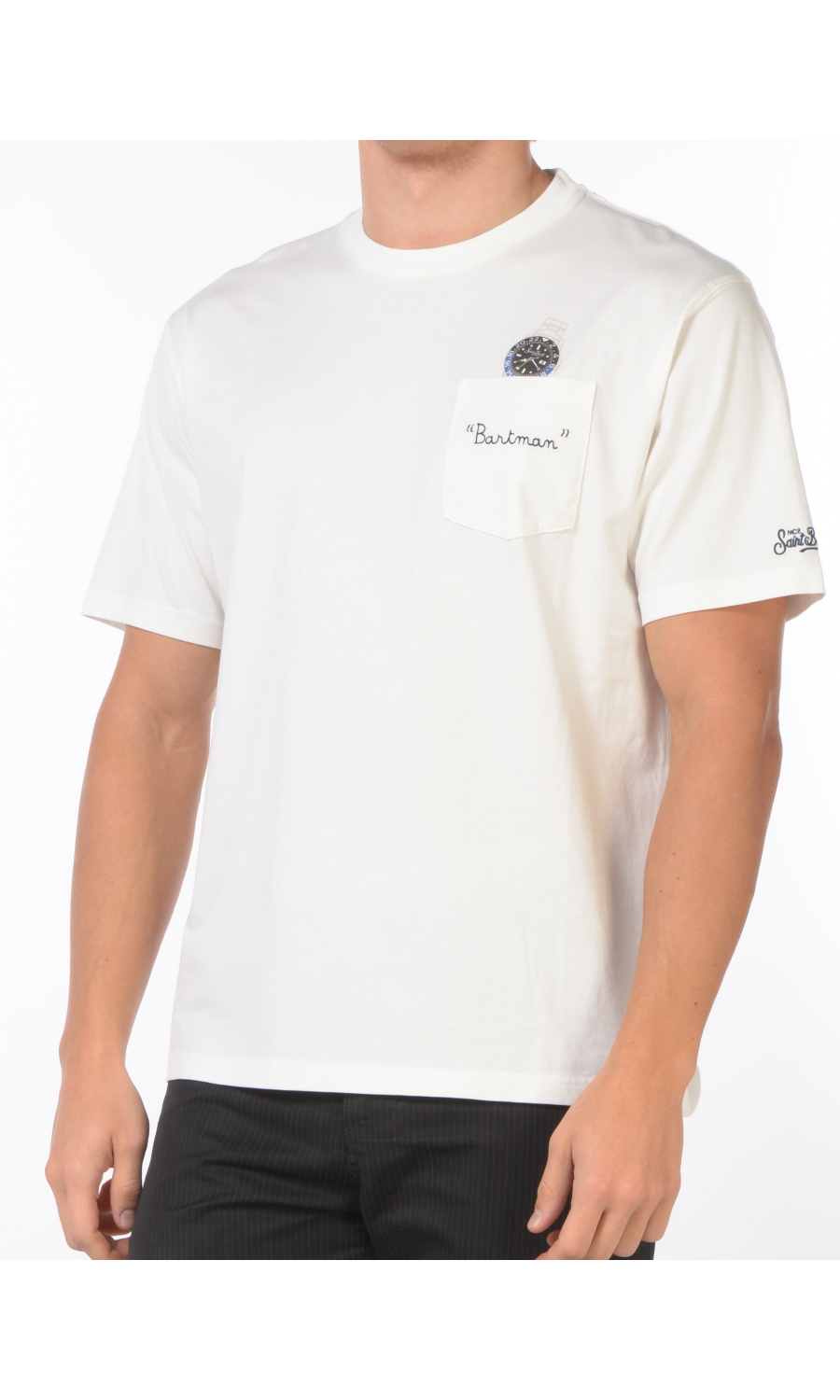 t Shirt da uomo Mc2 Saint Barth batman con tasca