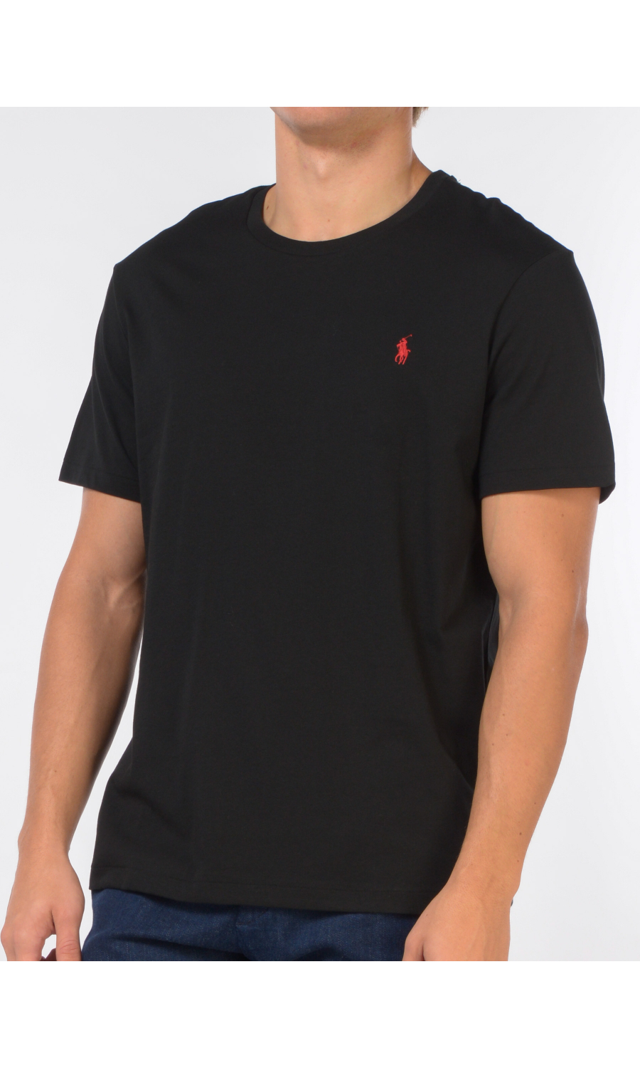 t Shirt da uomo Ralph Lauren girocollo con logo