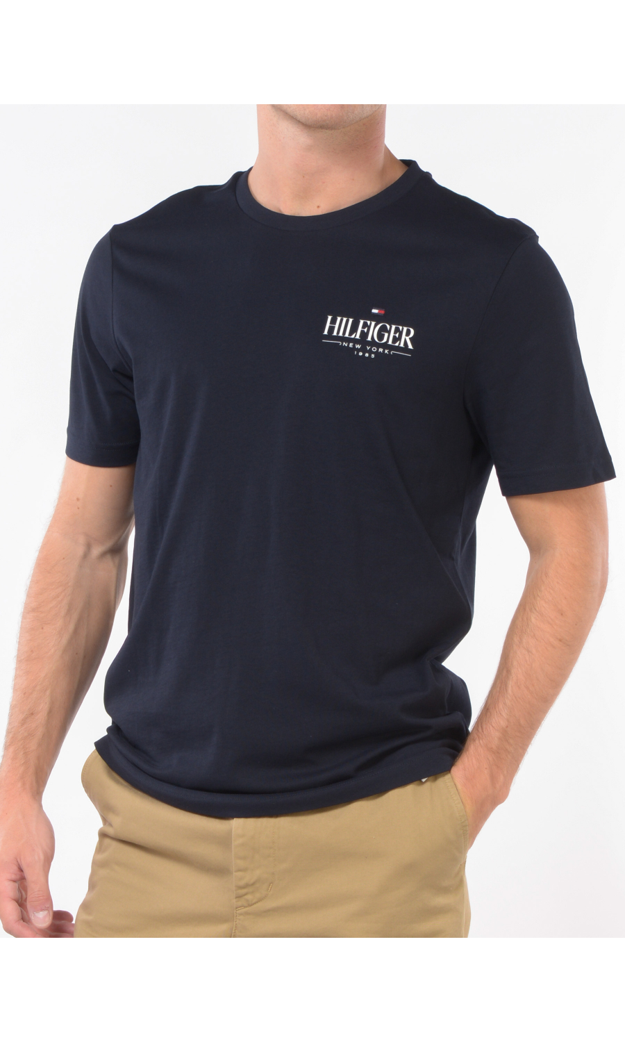 t Shirt da uomo Tommy Hilfiger girocollo con logo