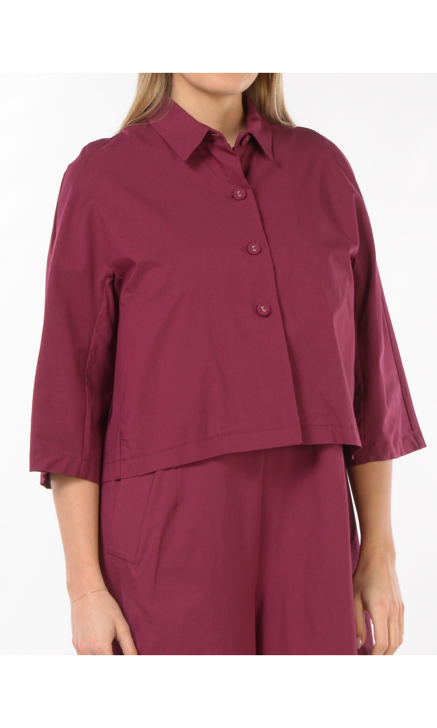 giacca da donna Jurere cropped con manica a tre quarti