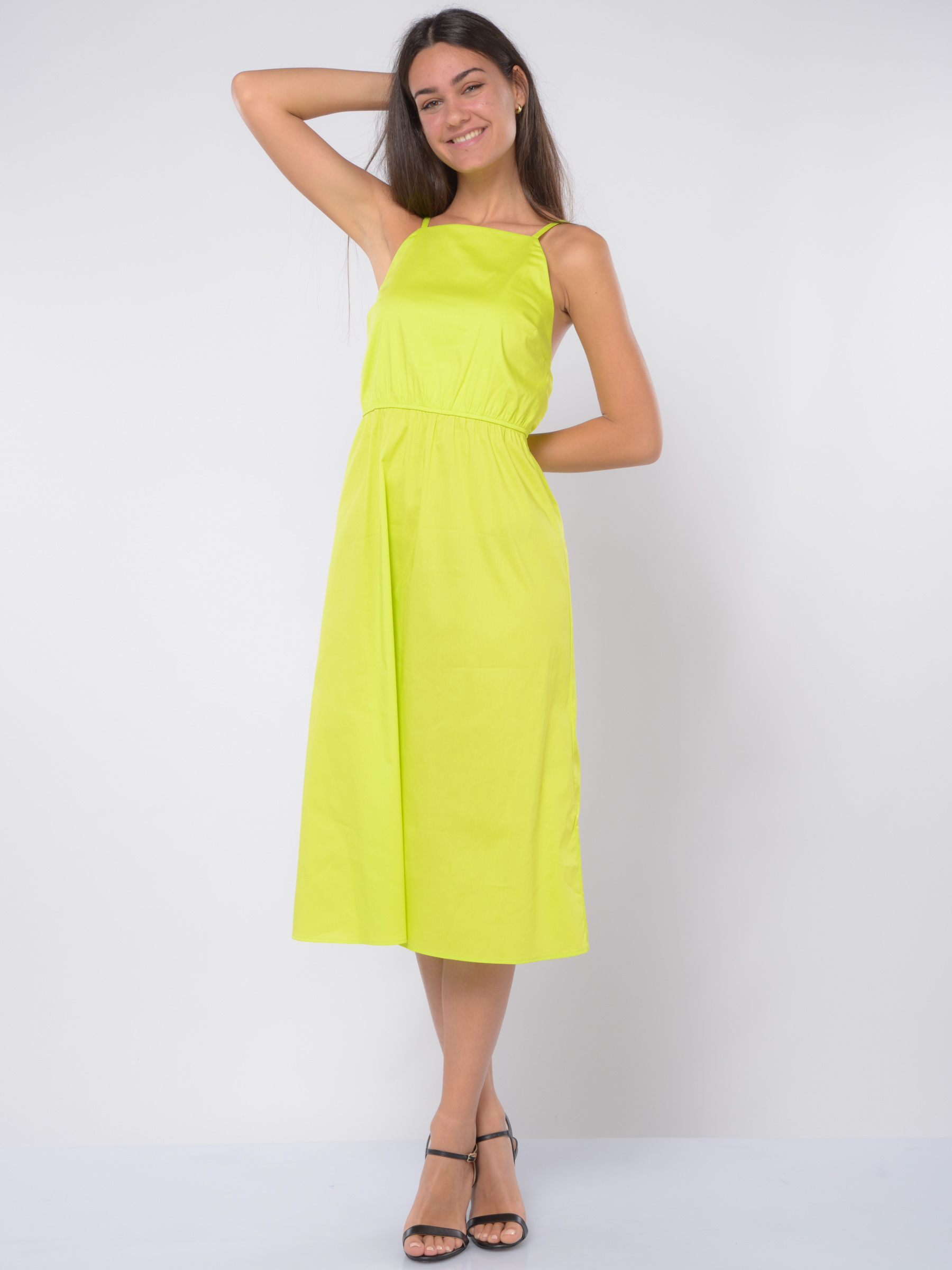 Nero - Chiffon Doppio Strato Gonna Maxi Plissettato Rétro - Foto 4