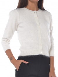 Aralina Cardigan Corto Casual Da Donna A Spalle Scoperte, Tinta - Foto 2