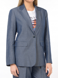 Giacca da donna Liu Jo in misto lino effetto denim