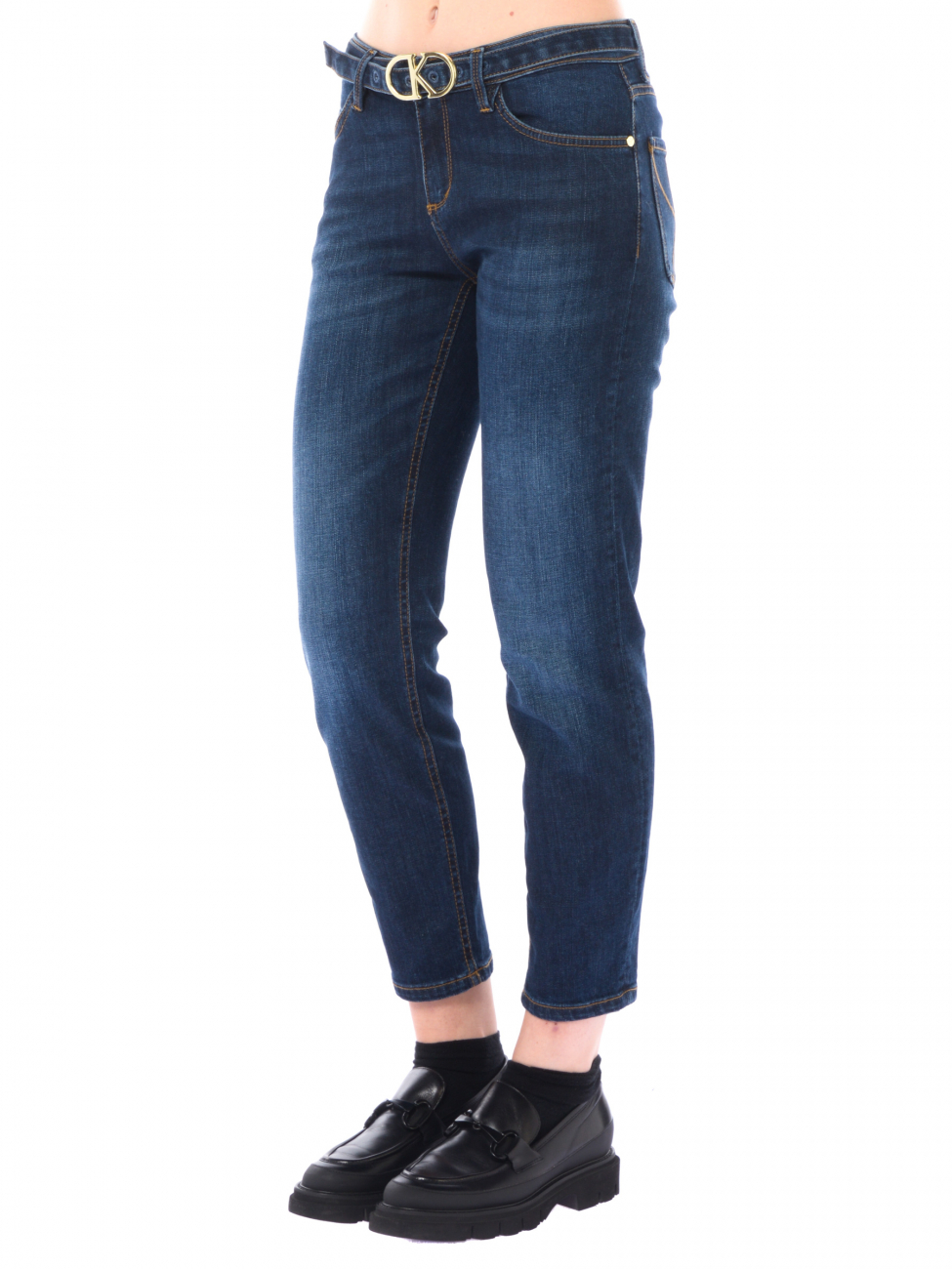 jeans da donna Kaos cinque tasche con cintura
