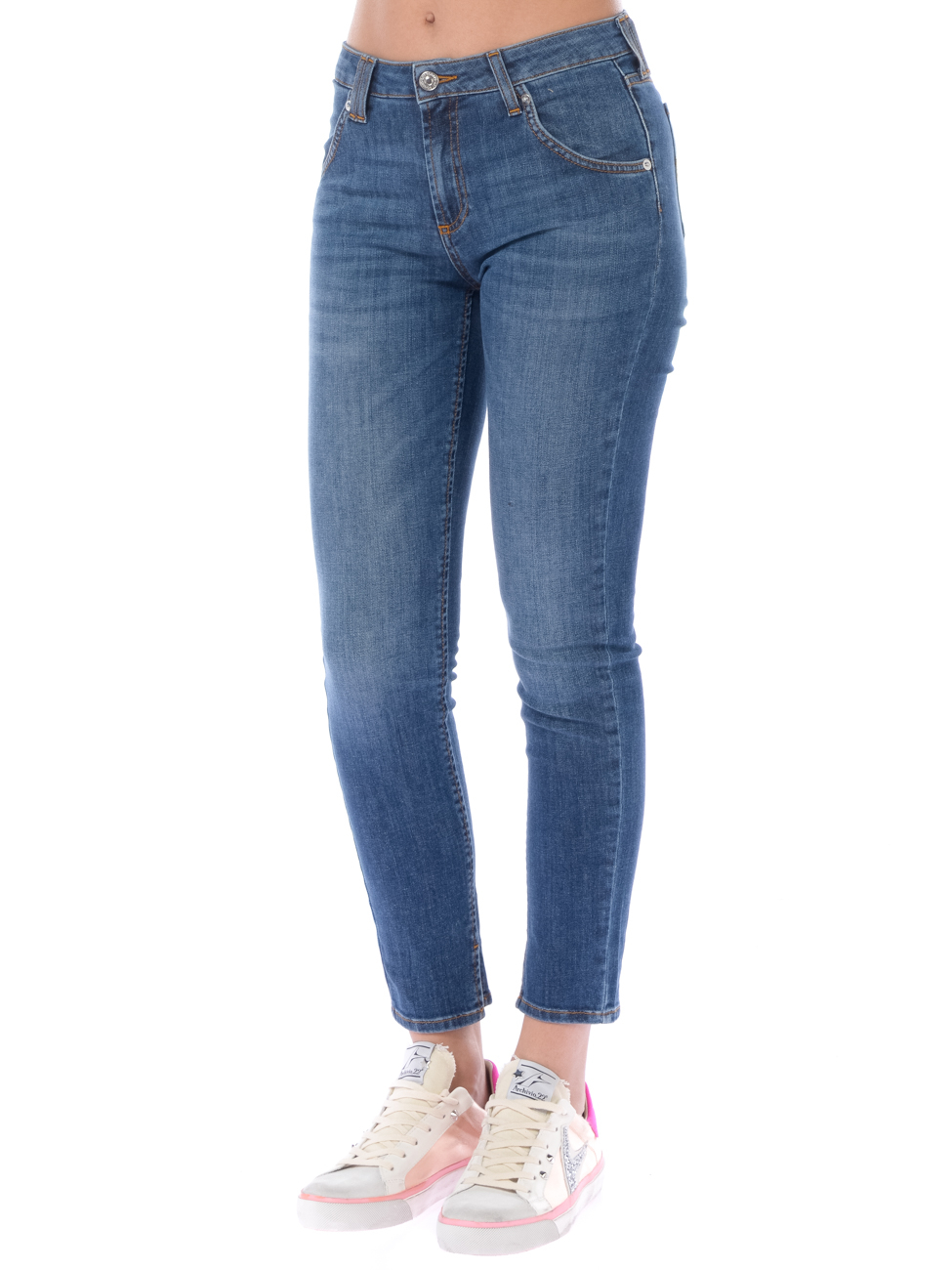 jeans da donna Roy Roger's skinny stone washed