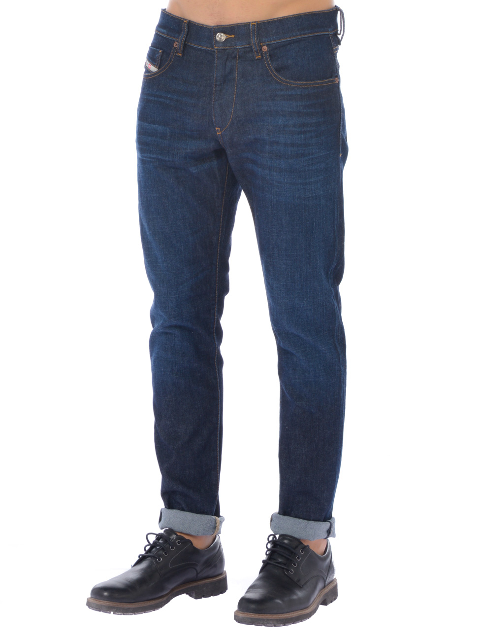 jeans da uomo Diesel cinque tasche cuciture in contrasto