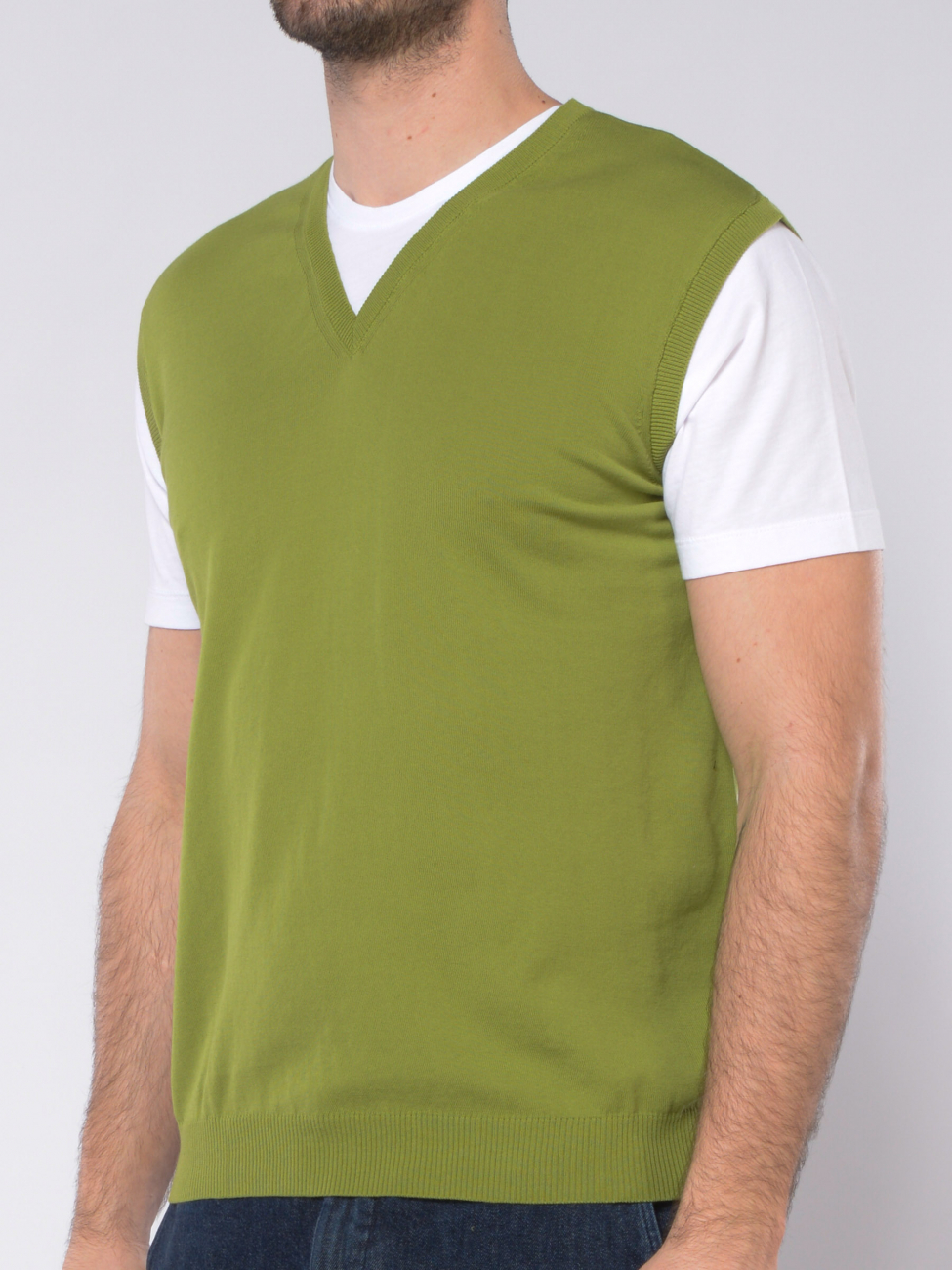 maglia da uomo Daniele Fiesoli bicolore con finta t-shirt