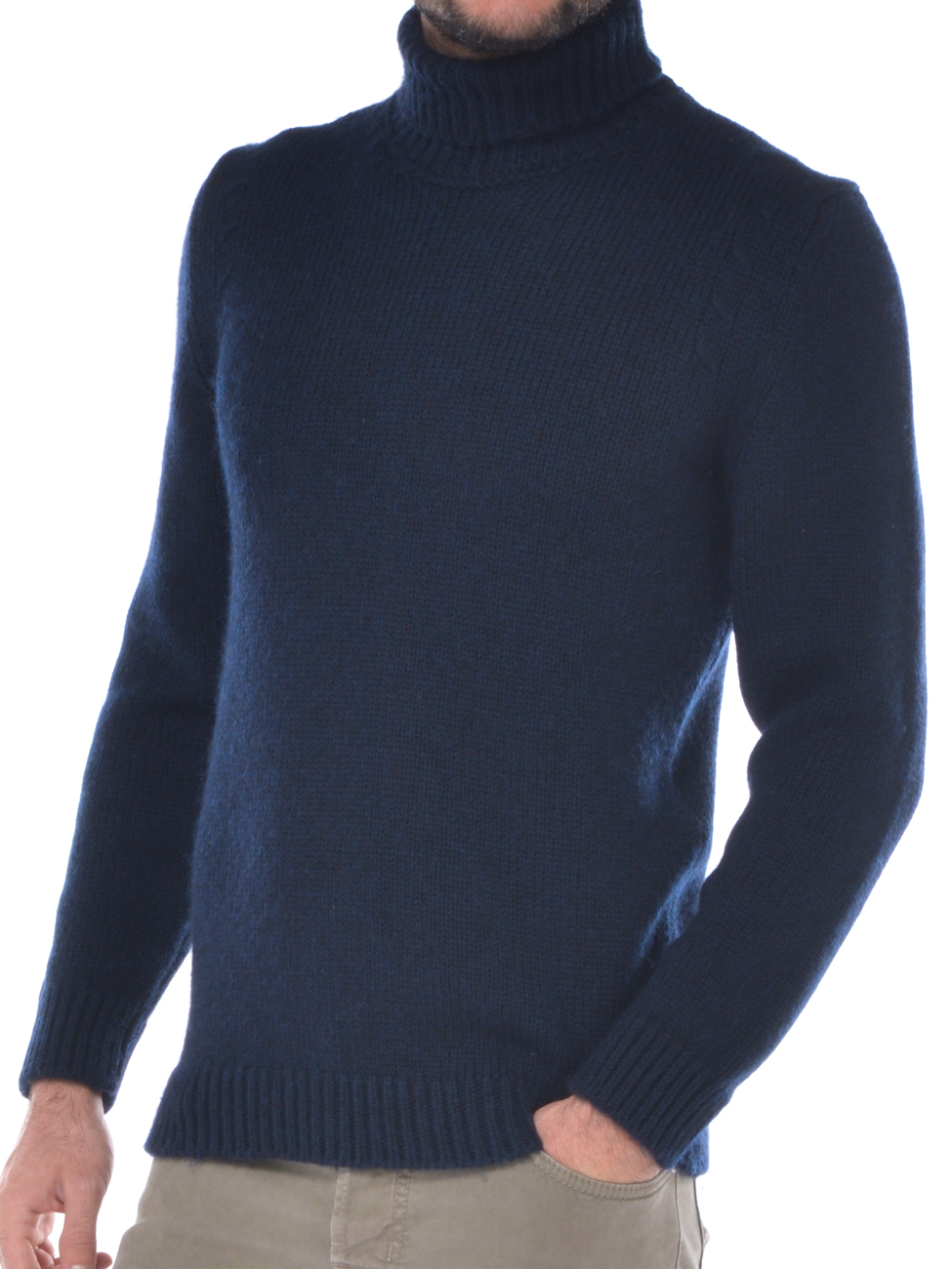 maglia da uomo Hosio collo alto in lana