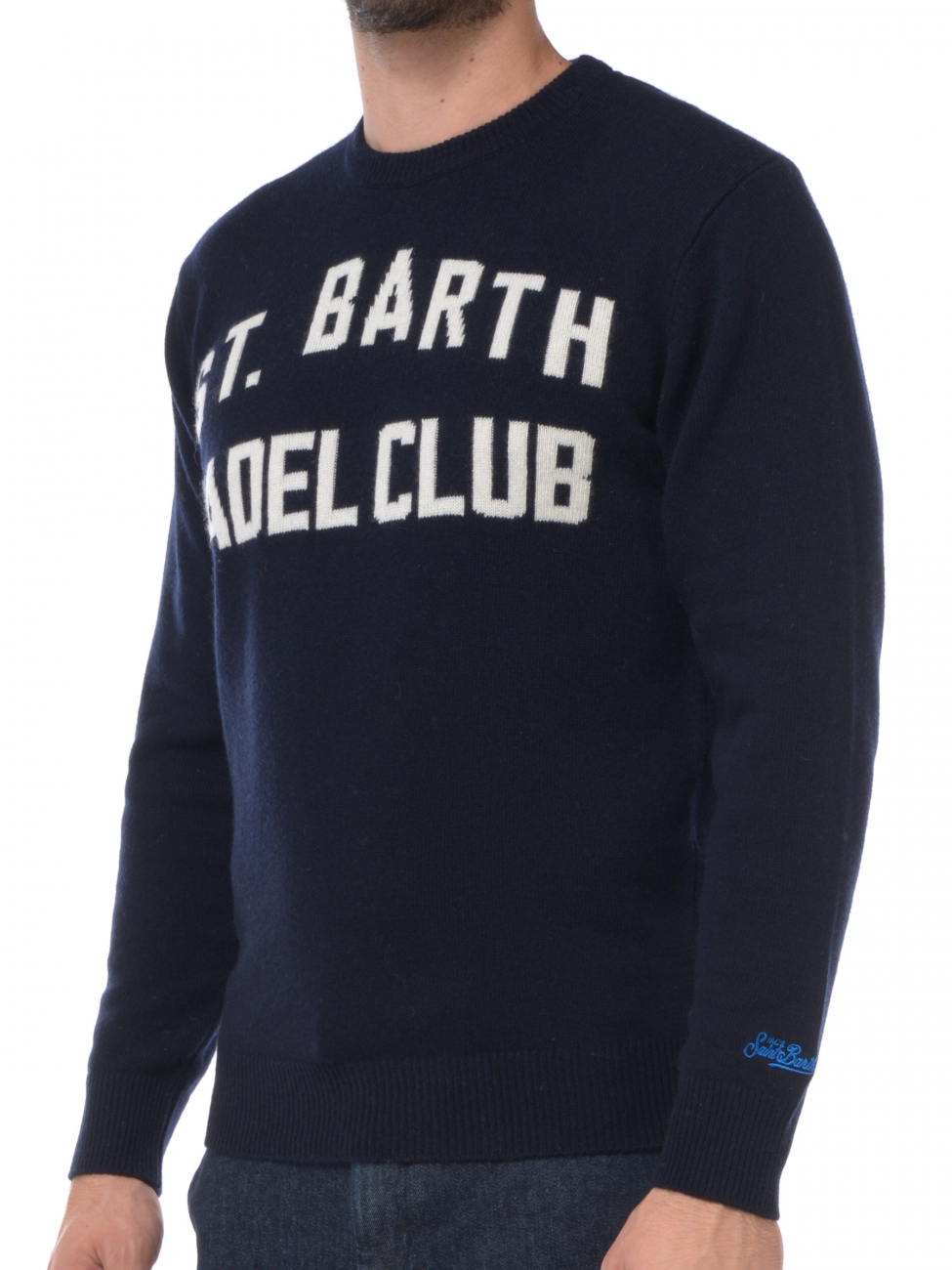 maglia da uomo Mc2 Saint Barth Padel Club con ricamo