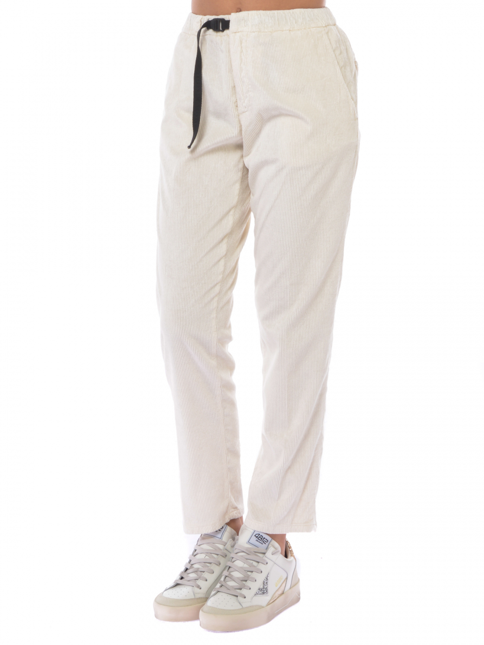 pantalone da donna White Sand in velluto con elastico
