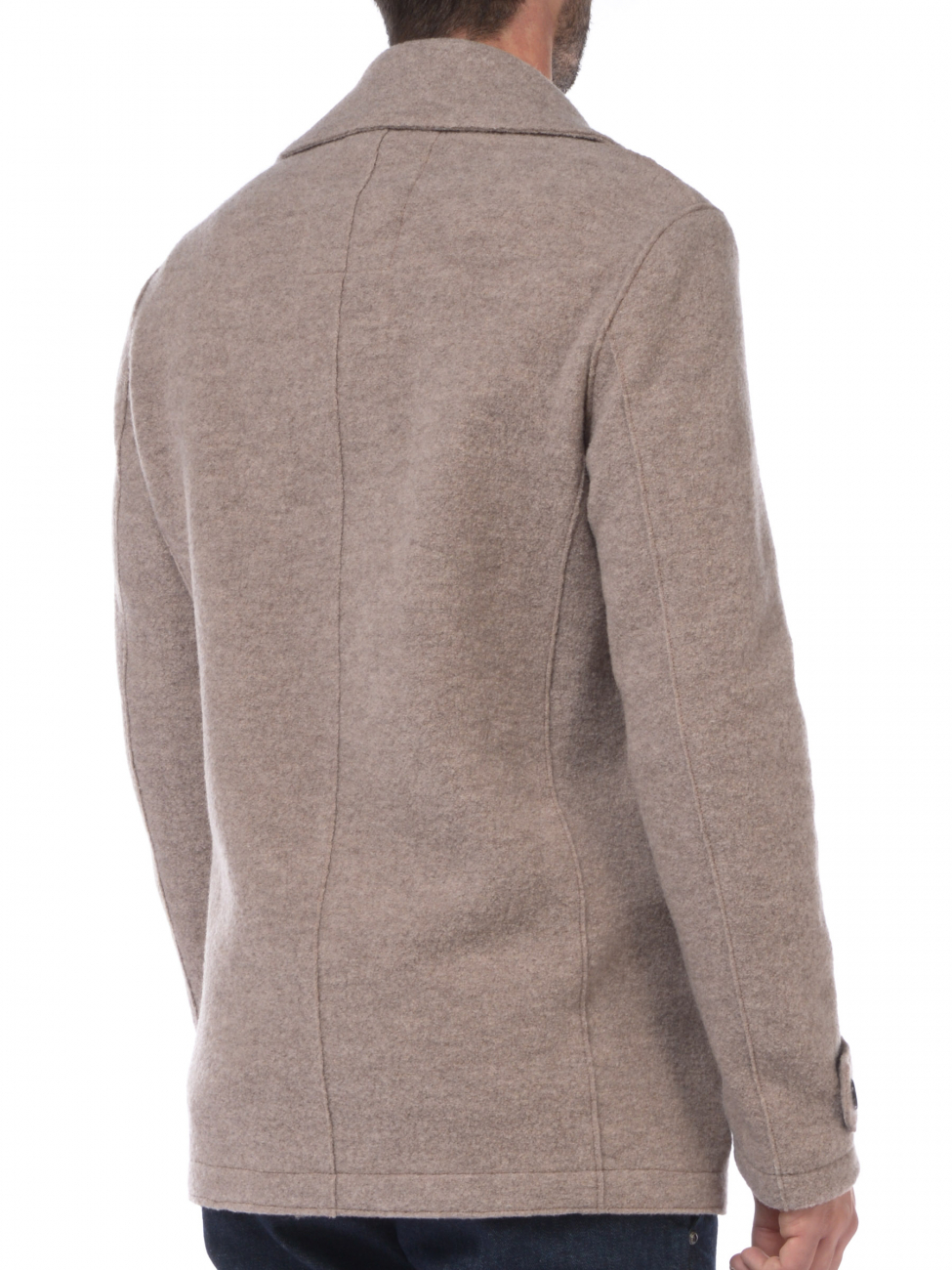Cappotto Uomo In Lana E Cotone - Giacca Media Lunghezza, Per Lavoro E Tempo Libero, Con Tasche