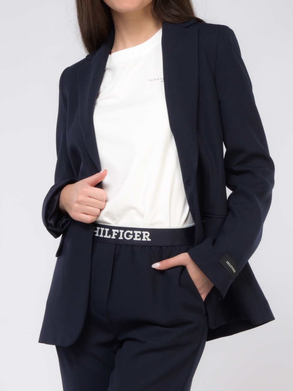 Gilet Donna Senza Maniche - Scollo A V, In Poliestere, Elegante Per Ufficio O Casual, Con Bottone - Foto 9